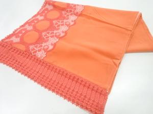 ビロードレース花模様ショール